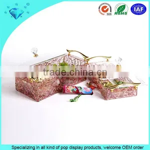 Custom Beautiful PMMA Acrylic Wedding Candy Box Acrylic Dried Fruit Box thumbnail-2