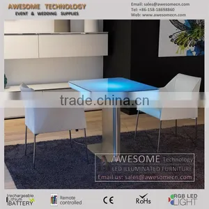 Metal Frame Led Plastic Coffee Table thumbnail-1