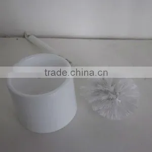 Plastic Small & Convenient Toilet Brush Holder With White Colour thumbnail-1