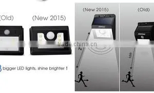2017 New Wholesale Products 8led Solar Motion Sensor Mini Black Light Led Wall Lamp Garden Security Light Used Parking Lot Light thumbnail-4