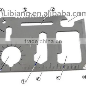 Wholesale Stainless Steel Emergency Survival Multifunction Credit Card Knife thumbnail-2