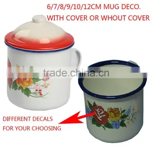 Printing Tea Cup Coffee Cup Enamel Coffee Mug thumbnail-2