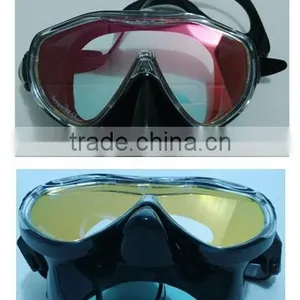 CE Approval Silicone Diving Mask With Mirrored Lens,diving Equipment for Spearfishing (MM-100) thumbnail-1