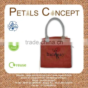 Jute Promotional Gift Bag With Cotton Rope Handle thumbnail-1
