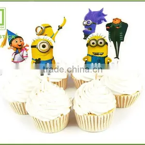 Holiday Chocolate Cake Decoration Toppers Christmas Cupcake Picks In CMYK Colors thumbnail-6