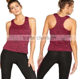 Tops For Women 2017 Blouses Active Workout Training Pink Gym Vest Nice Fancy Pictures of Girls Cotton Knit Tops thumbnail-1