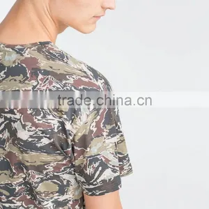 Short Sleeves Camouflage Printing T-shirt With Round Neck Men's Summer Pure Cotton Fashion Casual t Shirts thumbnail-4