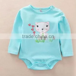 100% Cotton Puppy Print Baby Girl Rompers Wholesale thumbnail-1