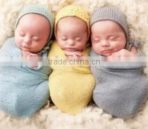 High Quality Cotton Wrapped Yarn Blanket Newborn Baby Photography Props thumbnail-2