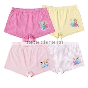Latex Elastic Free Underwear for Young Girl, Cotton Kids Underwear for Gilr Size 14 Children's Underwear Wholesale thumbnail-2