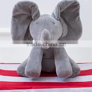 Wholesale Baby Soothing Toys Soft Plush Music Sining Animal Rabbit and Elephant Toy thumbnail-4