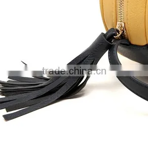 Zm35602a Fashion Girls Round Zipper Tassel Bag Small Crossbody Bags thumbnail-6