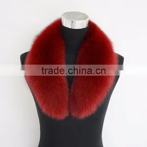 Myfur Women Cotton Padded Coat Dyed Blue Fox Fur Collar in Grey Color thumbnail-6