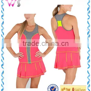 2016 Hot Selling Fitness Women Hot Sexy Tennis Dress Suit Wear thumbnail-1