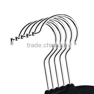 Black Custom Velvet Hanger for Clothes thumbnail-2