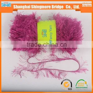 Online Shopping Knitting Yarns China Suppliers Cheapest Price Wholesale Oeko Tex Certified Feather Yarn Hand Knitting Yarn thumbnail-1