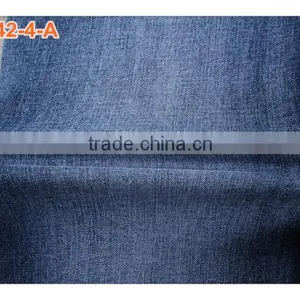 Indigo Cotton Spandex French Terry Knitted Denim Fabric for Jeans thumbnail-5