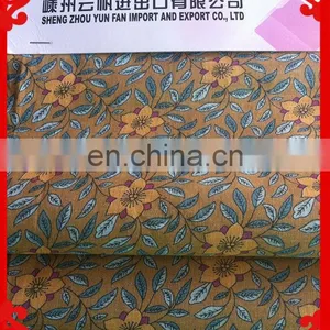 2014-2015 Latest Italy Design Pattern Small Flower Prnted Waxed Cotton Fabric thumbnail-1