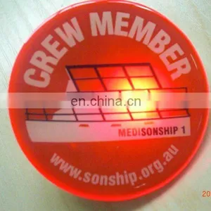 Led Flashing Badge Pins for Promotion,gifts thumbnail-1