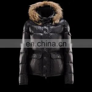 Men Artificial Down Jacket With Fake Fur thumbnail-1
