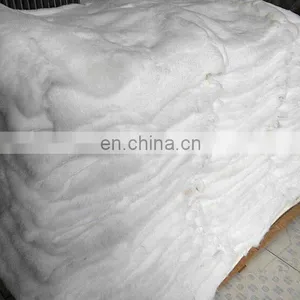 Thick and Soft Raw or Dyed Color Real Rabbit Fur Blanket thumbnail-5