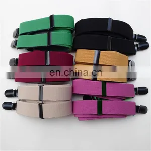 Wholesale Plain Colorful Metal Clips Suspenders thumbnail-2