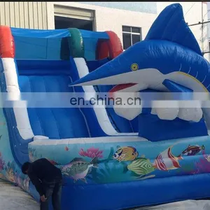 Hot Sale Inflatable Shark Water Slide thumbnail-1