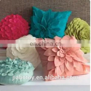 Flower Shape Throw Pillow Felt Rose With BONUS Pillow Pattern Tutorial thumbnail-2