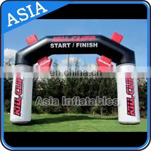 Inflatable Running Arch With Arrow , Top Quality Sealed Inflatable Arch / Finish Line / Start Line With Hanging Banner thumbnail-1