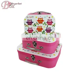 Wholesale Custom Cardboard Suitcase Gift Box With Handle thumbnail-3
