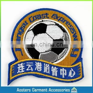 Football Embroidered Patches Custom School Embroidered Badge Iron on Embroidered Medal thumbnail-1