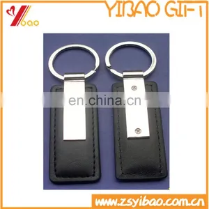 Promotional Keychains Type and Zinc Alloy & Leather,zinc Alloy and Poly Lanyard Material Leather and Metal Keyring thumbnail-1