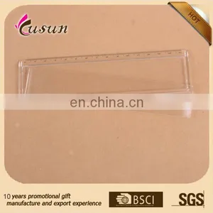 Promotional 15cm Clear Blank Plastic Straight Ruler With Round Corner thumbnail-1