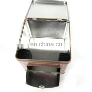 Big Square Present Tin Box With a Drawer Tin Box by Tinmen thumbnail-3