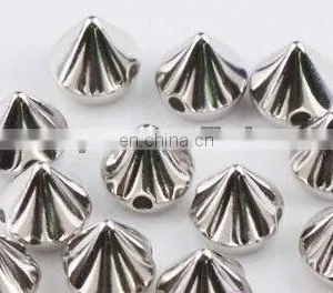 Hot Sell uv Plated Acrylic Spike Studs Sew on or Glue on Clothing or Bags or Shoes thumbnail-1
