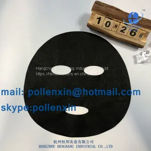 Dry Nonwoven Black Lyocell Facial Mask Sheet thumbnail-1