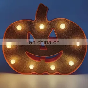 Battery Operated Plastic Pumpkin Marquee Night Light For Halloween Decoration thumbnail-1