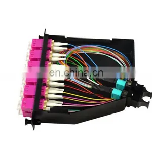 OS2 OM3 OM4 12 24 36 Fiber Optic MTP MPO LC Cassette Module thumbnail-4