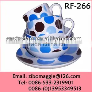 New Style Ceramic Round Shape Dinner Set and Breakfast Set With Custom Print for Ceramic Serving Set thumbnail-1