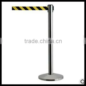 Crowd Control Stanchion/retractable Belt Barrier Stand/metal Queue Post thumbnail-3