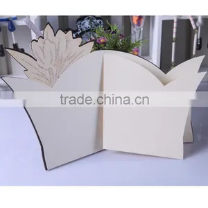 2016 Novelty Products Indian Wooden Wedding Invitation Cards With Flower thumbnail-5