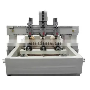 Window Chair Cabinet Door Stair Carving Engraving 4 Axis 12 Heads Stair Cnc Machine thumbnail-1