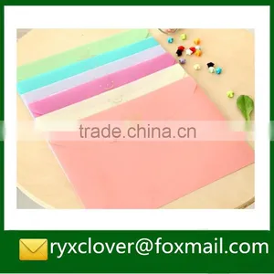 A4 PP Plastic Waterproof Candy Colored Smile Document Bag/ Envelope Folder thumbnail-1