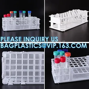 Laboratory Medical Different Color 16mm Removable Plastic Test Tube Rack, Detachable Centrifuge Tube Rack Color Tube Storage Rack Plastic Test Tube Rack thumbnail-2