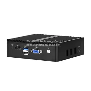 Ultral Small Fanless Mini PC Intel Baytrail 4 LAN Network Computer J1900 Barebone thumbnail-2
