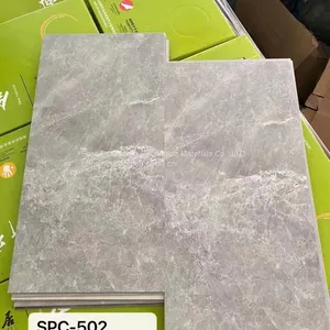 Sheet Stone Plastic Floor Tile Stone Grain Plastic Floor SPC Lock Floor Guangdong Manufacturers Wholesale 4.5mm Floor Rubber Board thumbnail-2