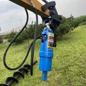 Photovoltaic Pile Driving ZX-6000 Portable Auger Drilling Machine 80-260Bar Pit Excavation Auger Drilling thumbnail-6