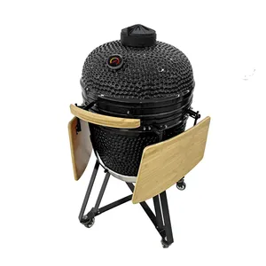 Custom 21inch Ceramic Grill Factory Kamado Barbecue Smoker From China thumbnail-2