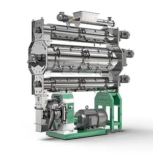 6-12tph SZLH420D Feed Pellet Mill+double Opening Conditioner+retentioner thumbnail-1