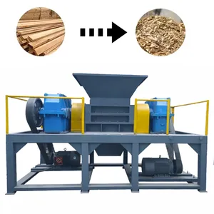Factory Direct Sales Industrial Waste Paper Cardboard Metal Plastic Double Shaft Shredder Recycling Waste thumbnail-3